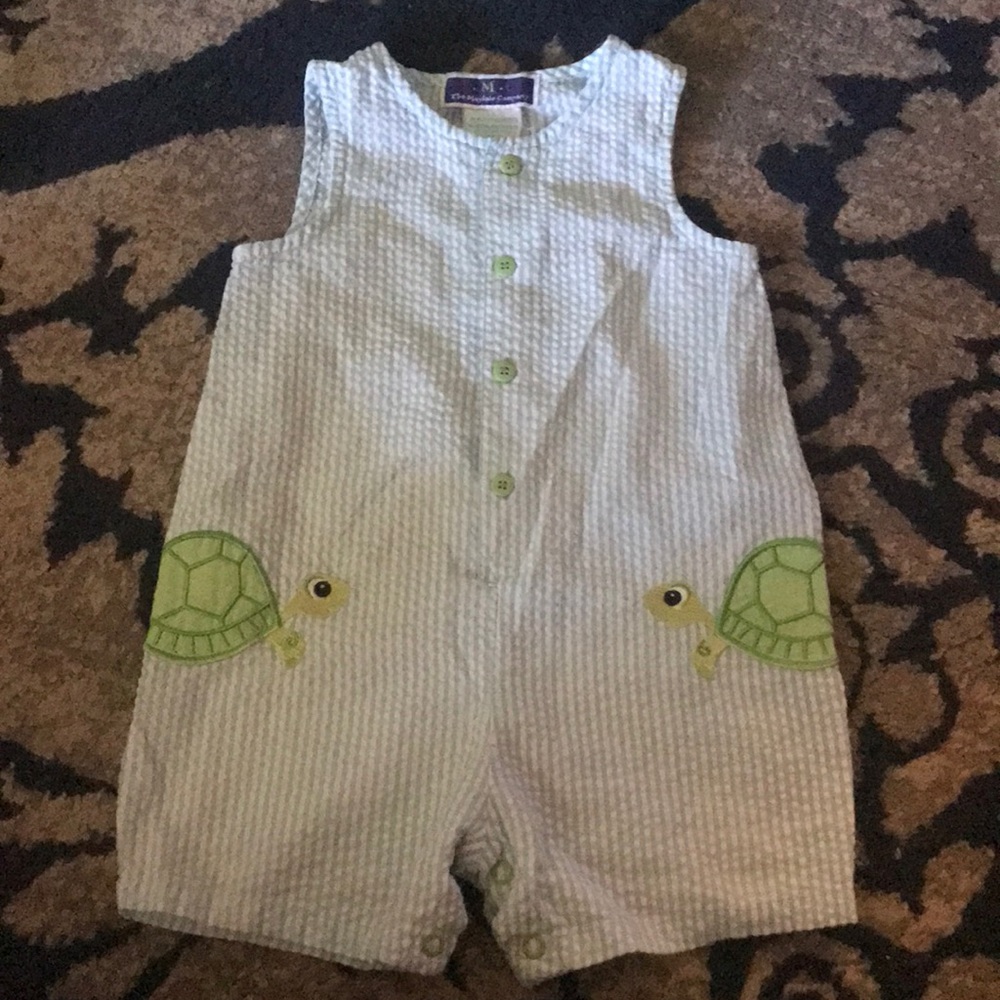 Seersucker boutique romper